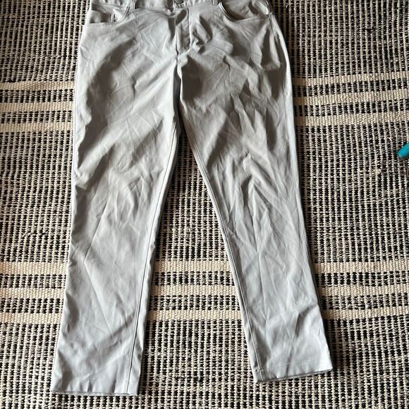 Puma Size 38/32 Light Grey athletic pants casual wear athletic slacks - Picture 1 of 10